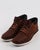 Timberland Bradstreet Chukka Leather Shoes Red Brown