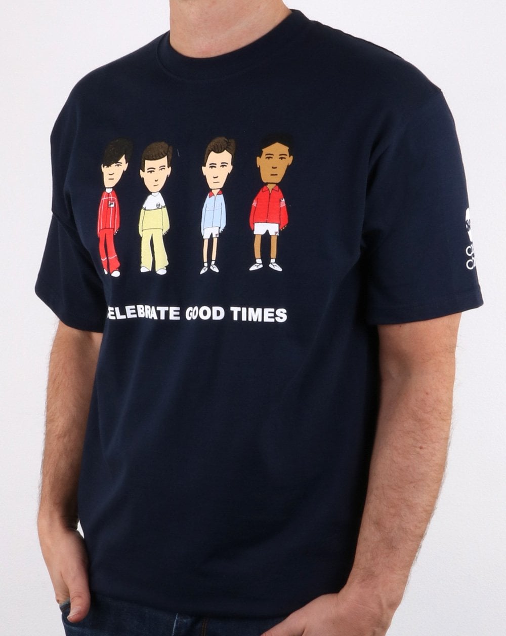 80s Casual Classics Firm Business Love T Shirt Navy