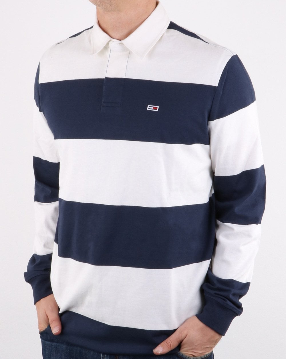 Tommy Hilfiger Classic Rugby Shirt Classic White/Navy