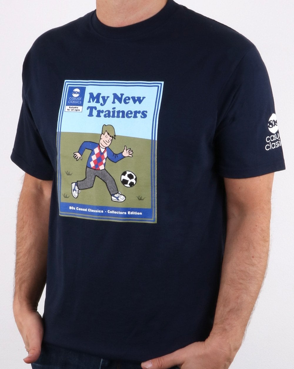 80s Casual Classics My New Trainers T Shirt Navy