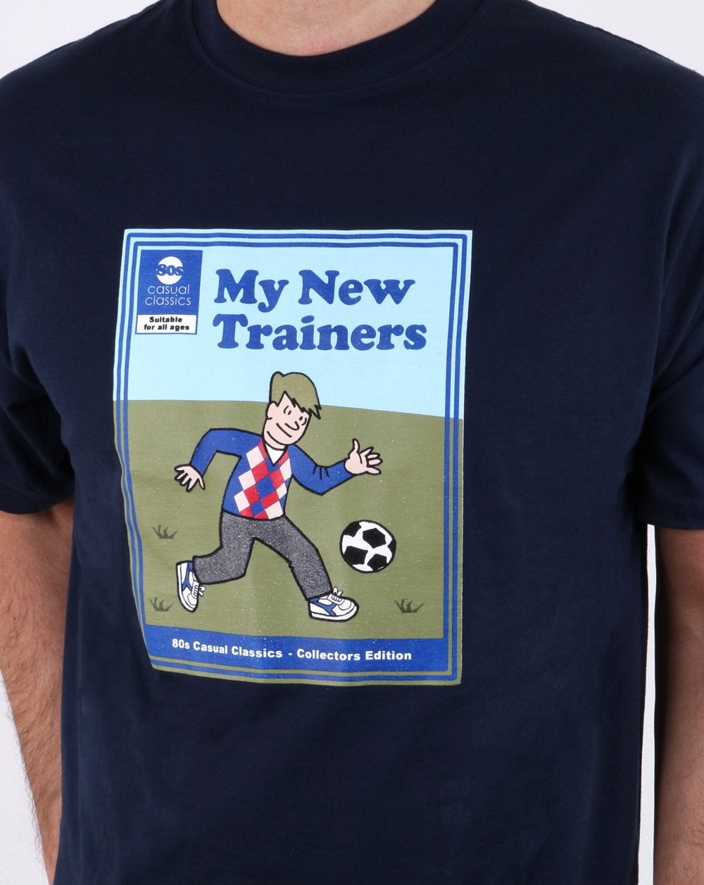 80s Casual Classics My New Trainers T Shirt Navy