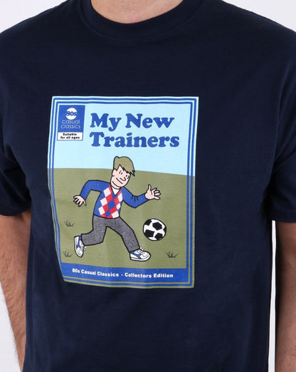 80s Casual Classics My New Trainers T Shirt Navy