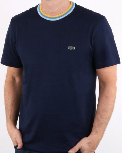 Lacoste Contrast Crew T-shirt Navy