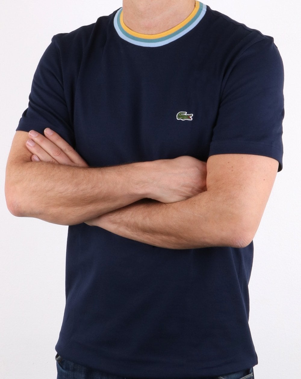 Lacoste Contrast Crew T-shirt Navy