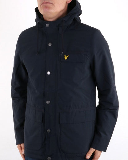 Lyle And Scott Micro Fleece Lined Jacket Dark Navy