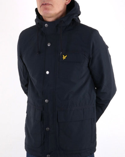 Lyle And Scott Micro Fleece Lined Jacket Dark Navy