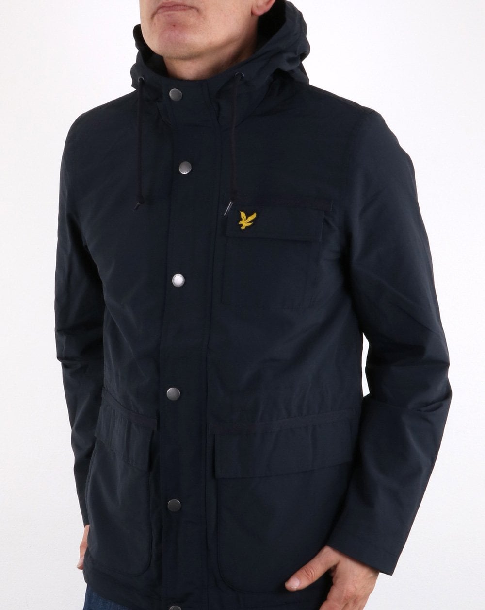 Lyle And Scott Micro Fleece Lined Jacket Dark Navy