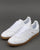 Adidas Gazelle Trainers White Leather - Gum