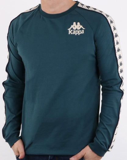 Kappa Dixon Long Sleeve Taping Top Deep Blue