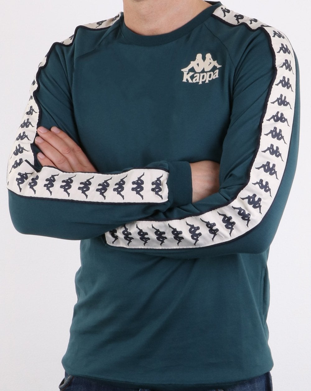 Kappa Dixon Long Sleeve Taping Top Deep Blue