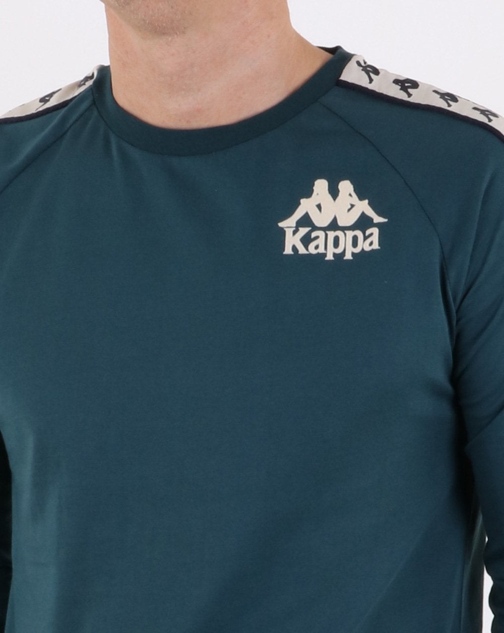 Kappa Dixon Long Sleeve Taping Top Deep Blue