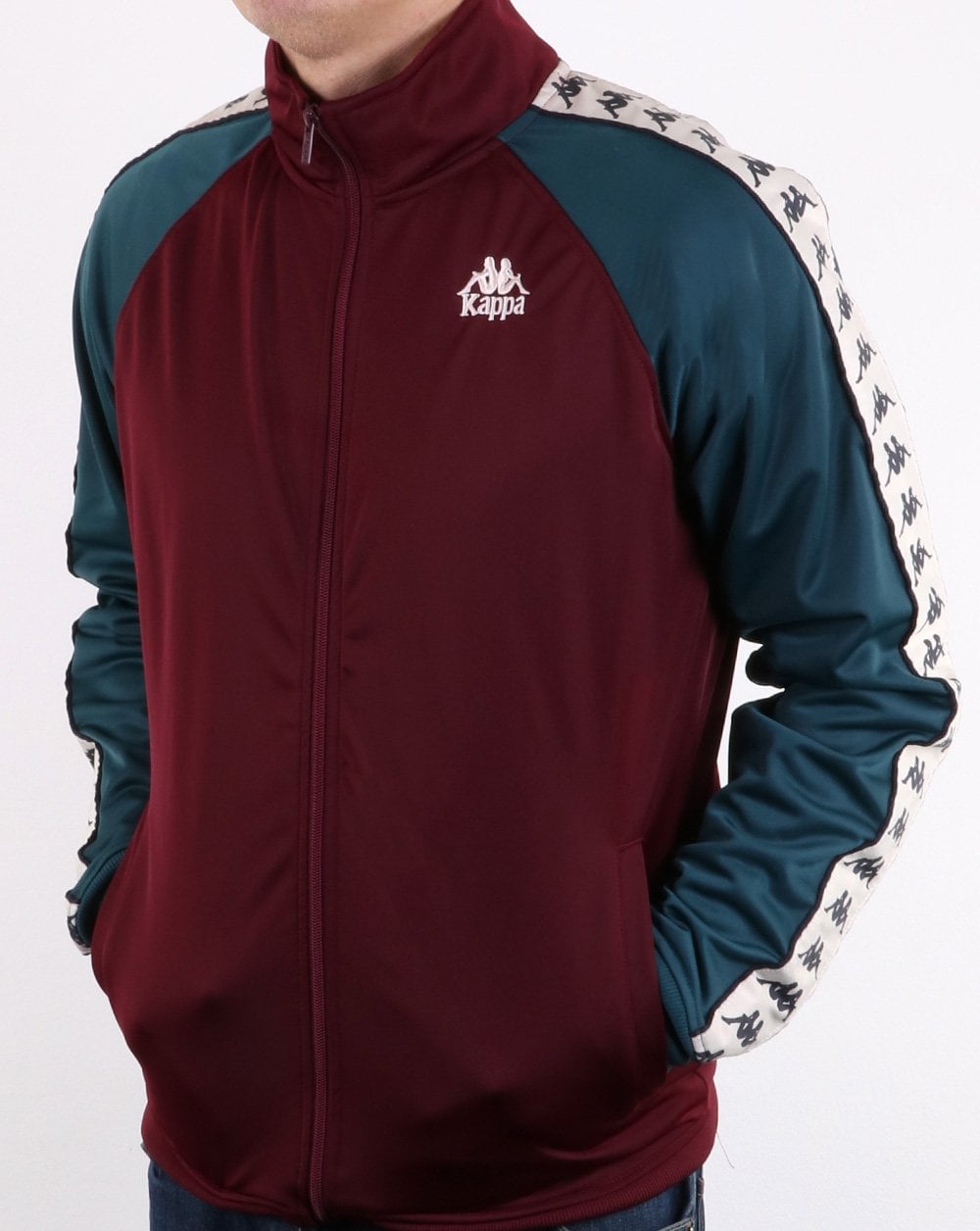 Kappa Britannia Track Top Dark Red/dark Blue