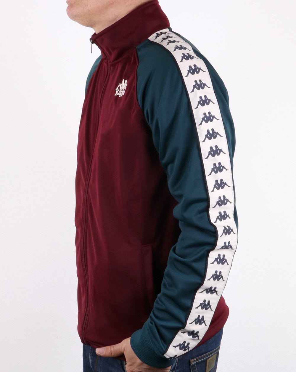 Kappa Britannia Track Top Dark Red/dark Blue