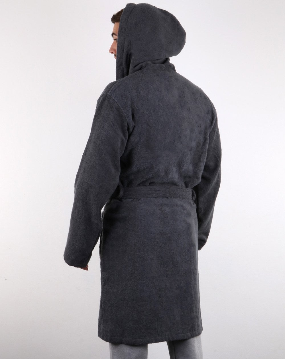 Ellesse Towelling Dressing Gown Grey