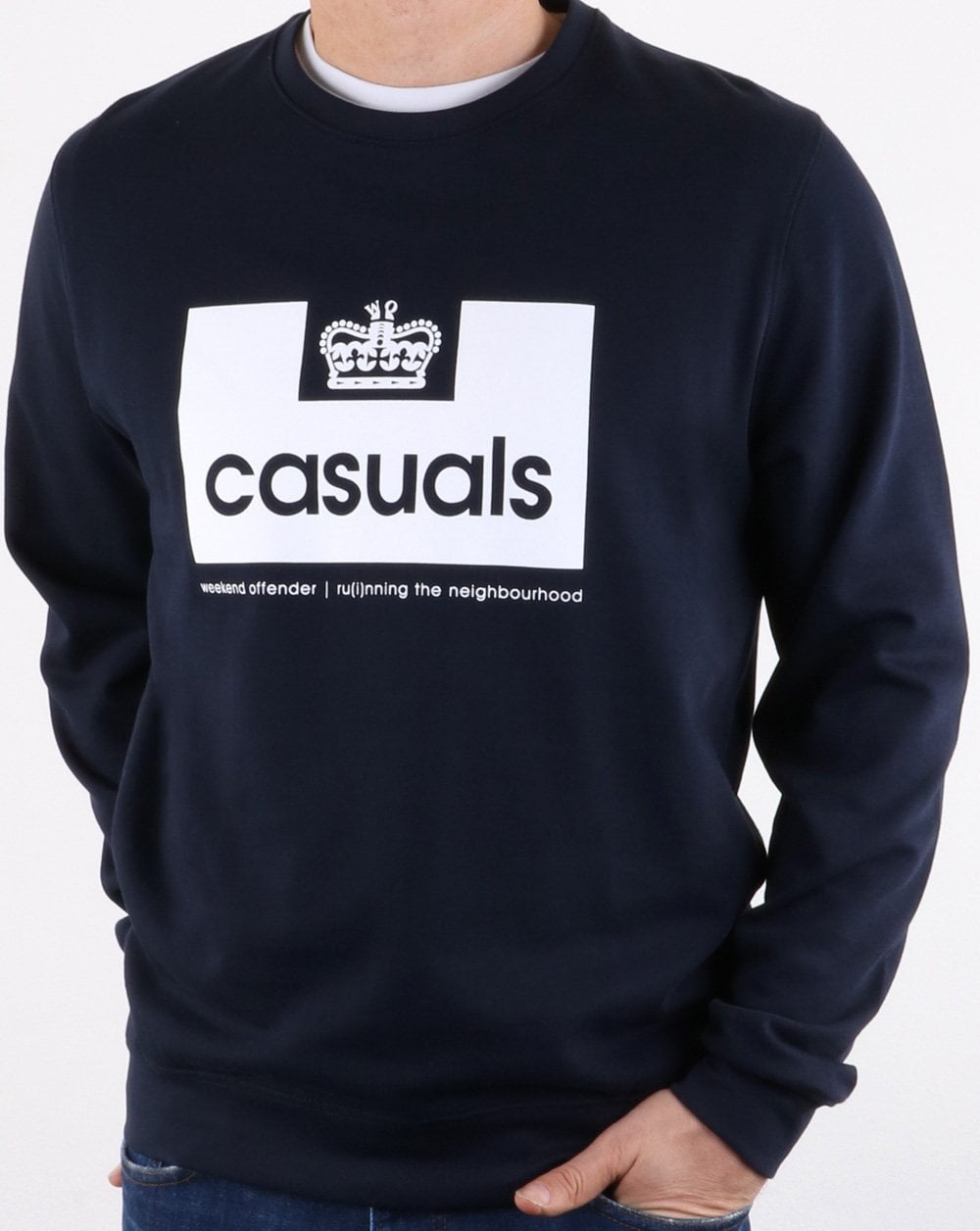 Weekend Offender Casuals Sweatshirt Navy