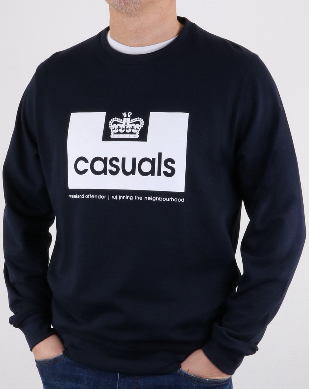 Weekend Offender Casuals Sweatshirt Navy