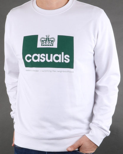 Weekend Offender Casuals Sweatshirt White/green