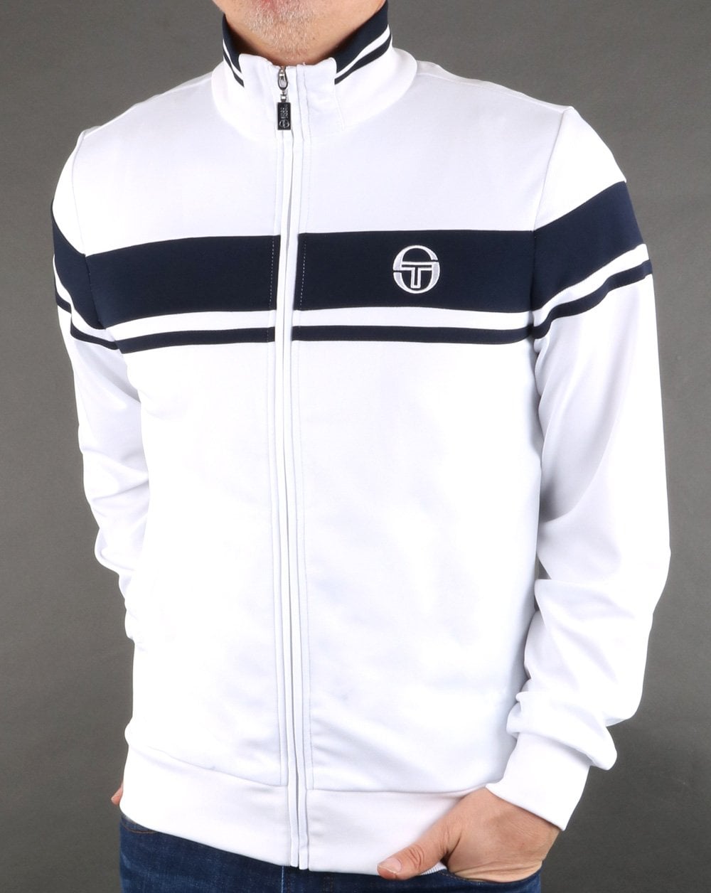 Sergio Tacchini Masters Track Top White/Navy