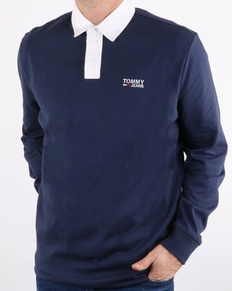 Tommy Hilfiger Essential Rugby Shirt Navy