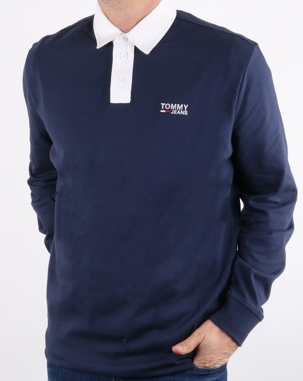 Tommy Hilfiger Essential Rugby Shirt Navy