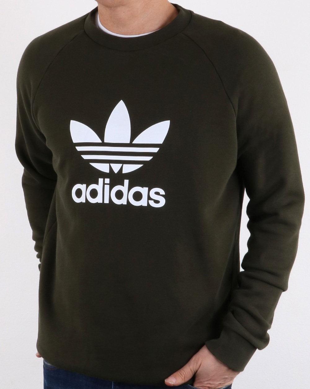Adidas Originals Trefoil Sweatshirt khaki
