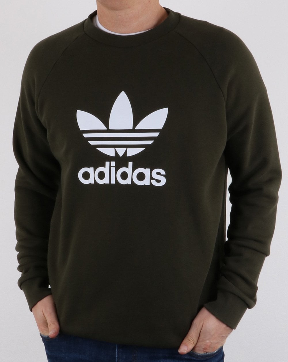 Adidas Originals Trefoil Sweatshirt khaki