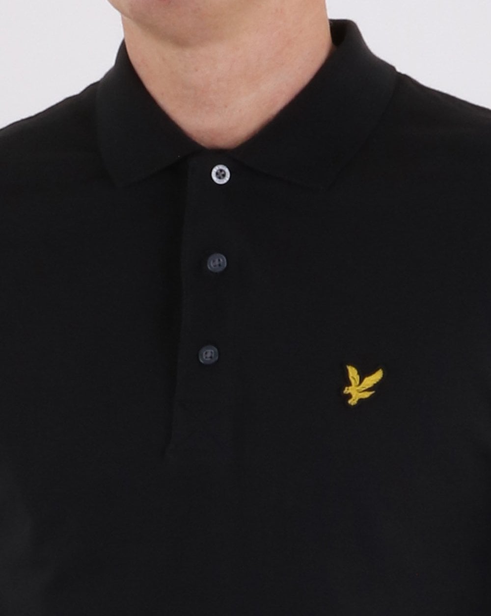 Lyle And Scott Long Sleeve Polo Shirt True Black