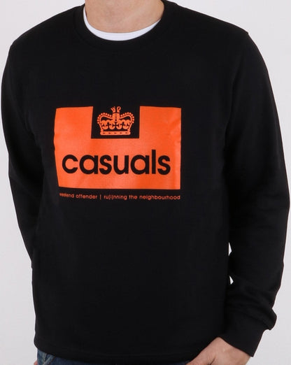 Weekend Offender Casuals Sweatshirt Black/orange