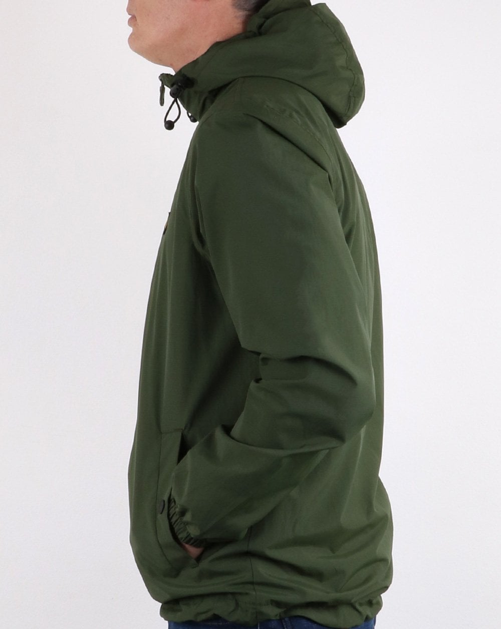 Lyle And Scott Zip Through Hooded Jacket Woodland Green