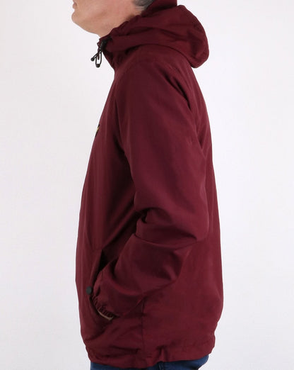 Lyle And Scott Zip Through Microfleece Lined Zip Jacket Claret