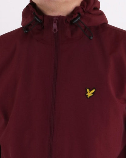 Lyle And Scott Zip Through Microfleece Lined Zip Jacket Claret