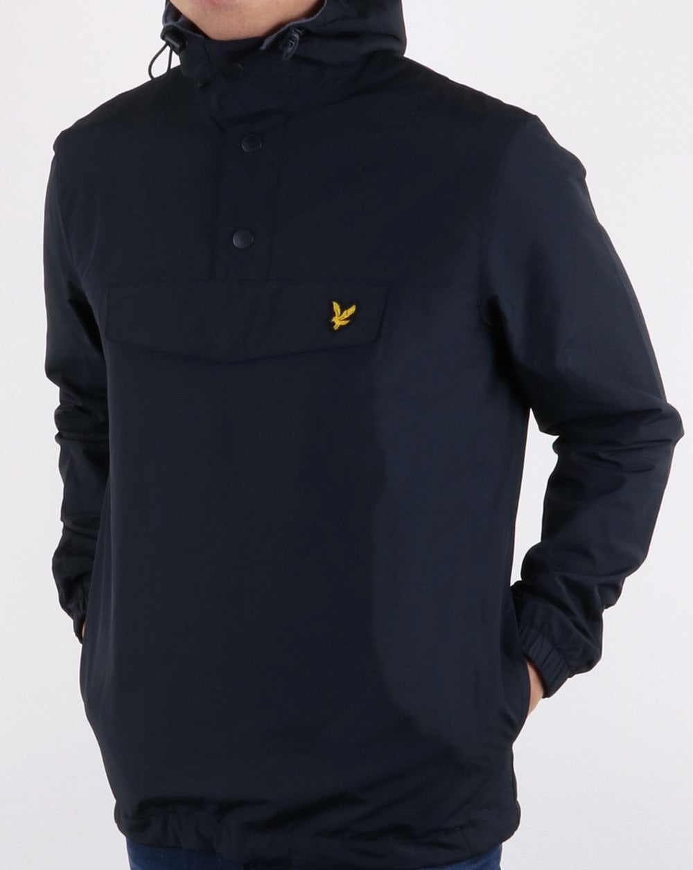 Lyle And Scott Quarter Zip Pocket Jacket Navy