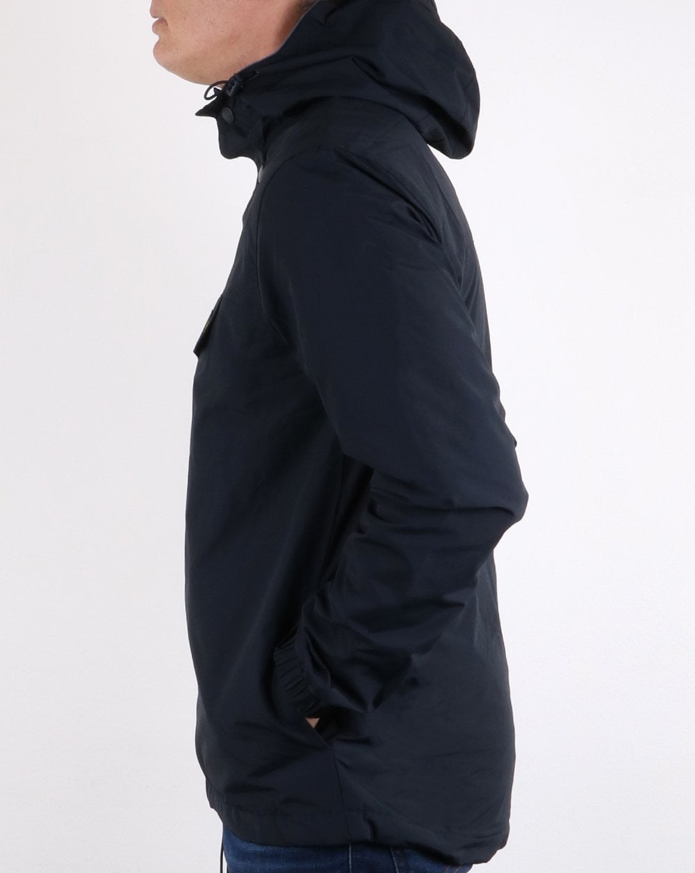 Lyle And Scott Quarter Zip Pocket Jacket Navy