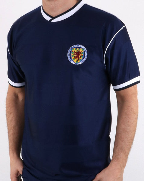 Scotland 1986 World Cup Shirt Blue