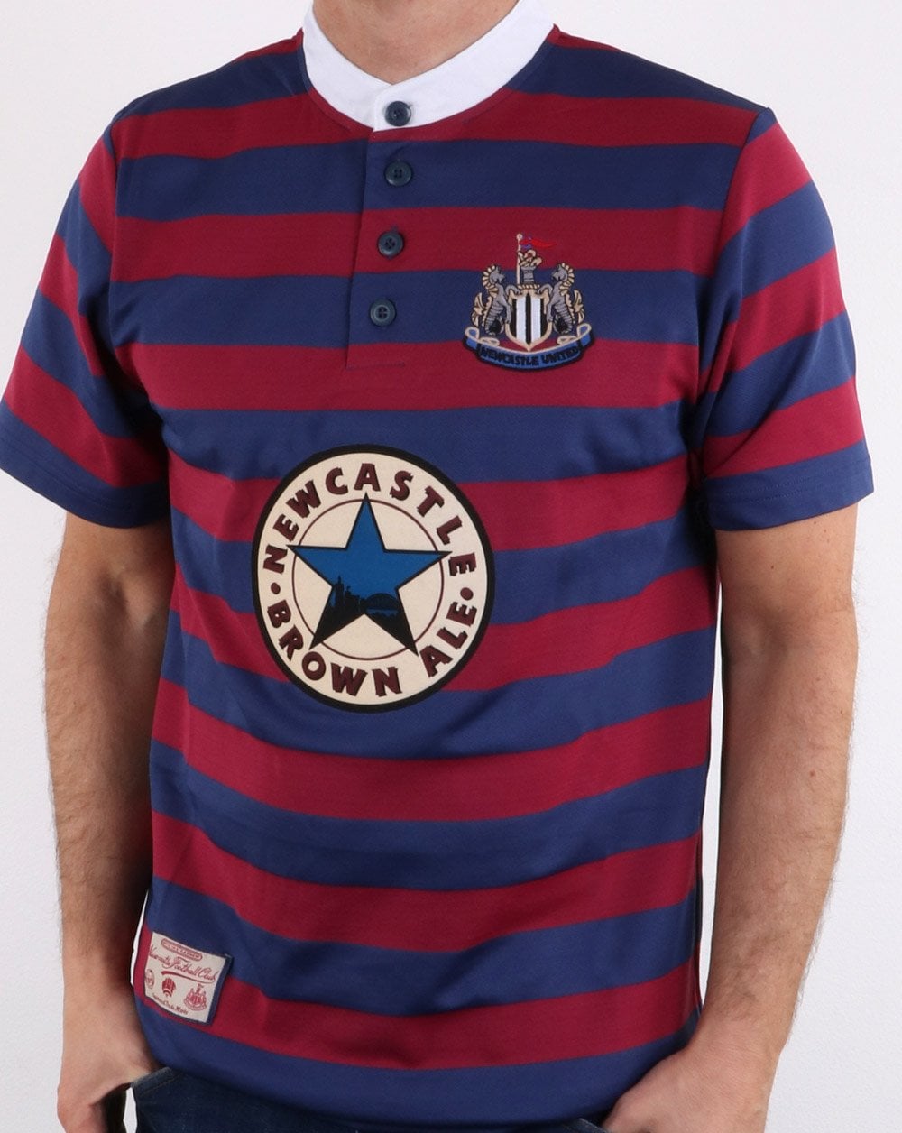 80s Casual Classics Newcastle United 1996 Away Shirt Claret/navy