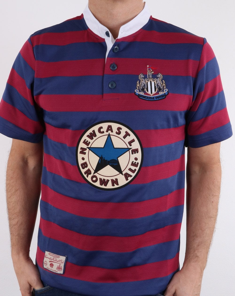 80s Casual Classics Newcastle United 1996 Away Shirt Claret/navy