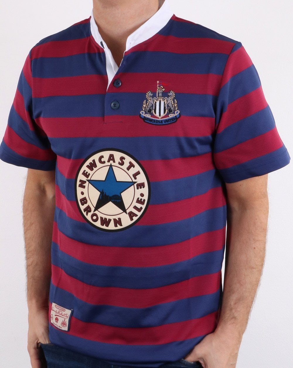 80s Casual Classics Newcastle United 1996 Away Shirt Claret/navy