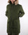 Pretty Green Mens Fur Trim Hooded Parka Khaki