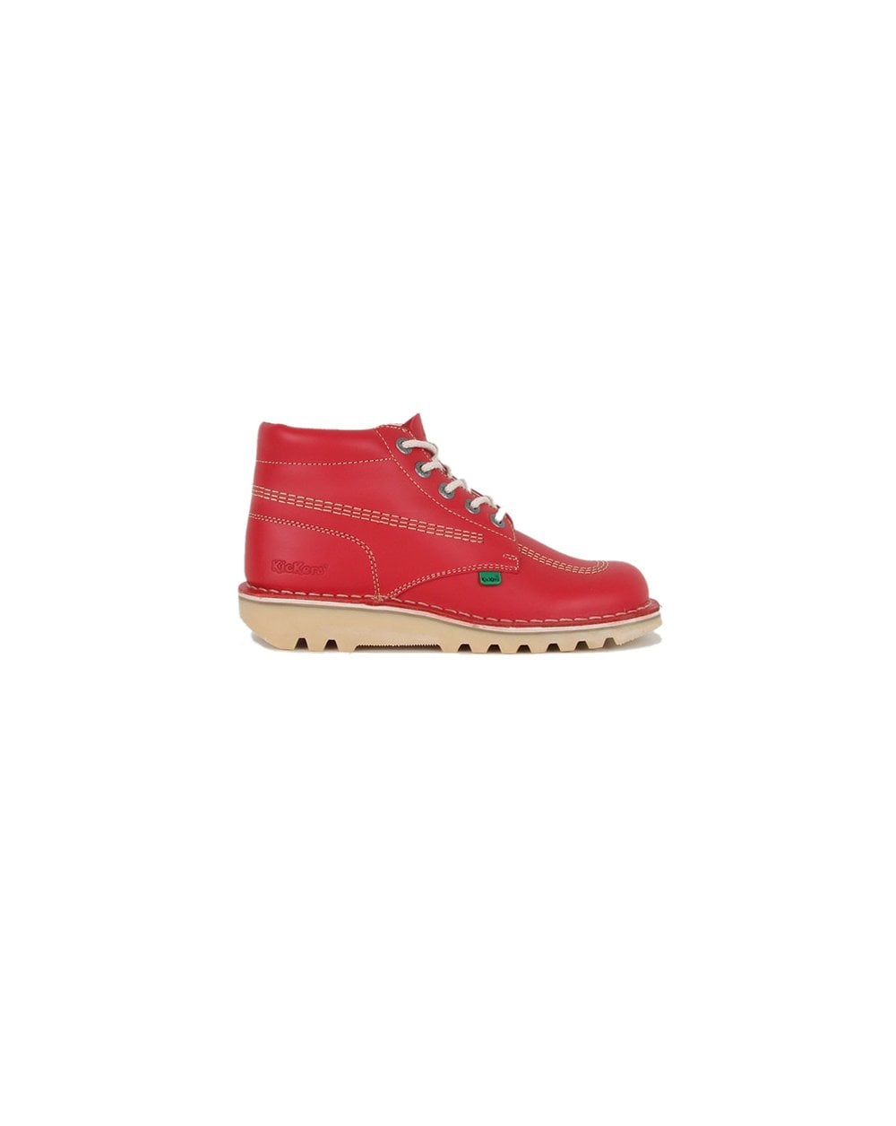 Kickers Kick Hi Boots In Leather Red