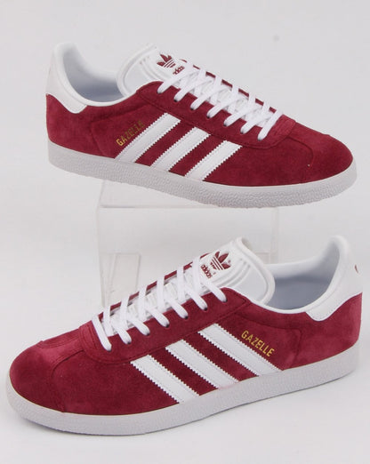 Adidas Gazelle Trainer Burgundy Red