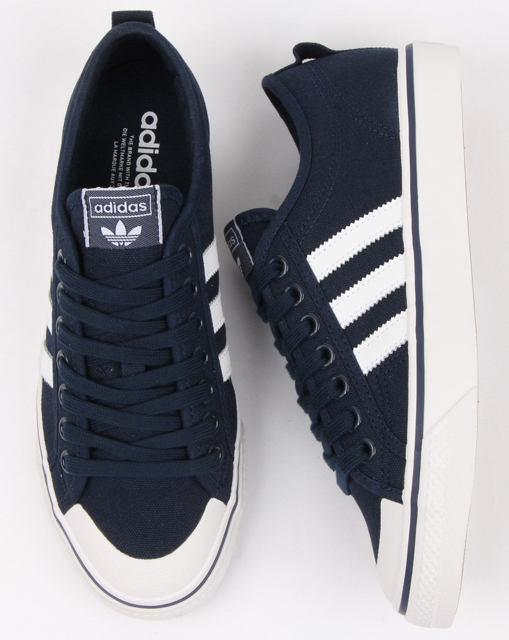 Adidas Nizza Trainers Navy/white