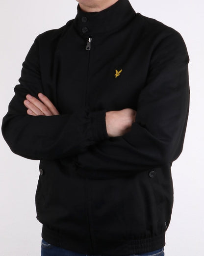 Lyle And Scott Check Lined Harrington Jacket Black