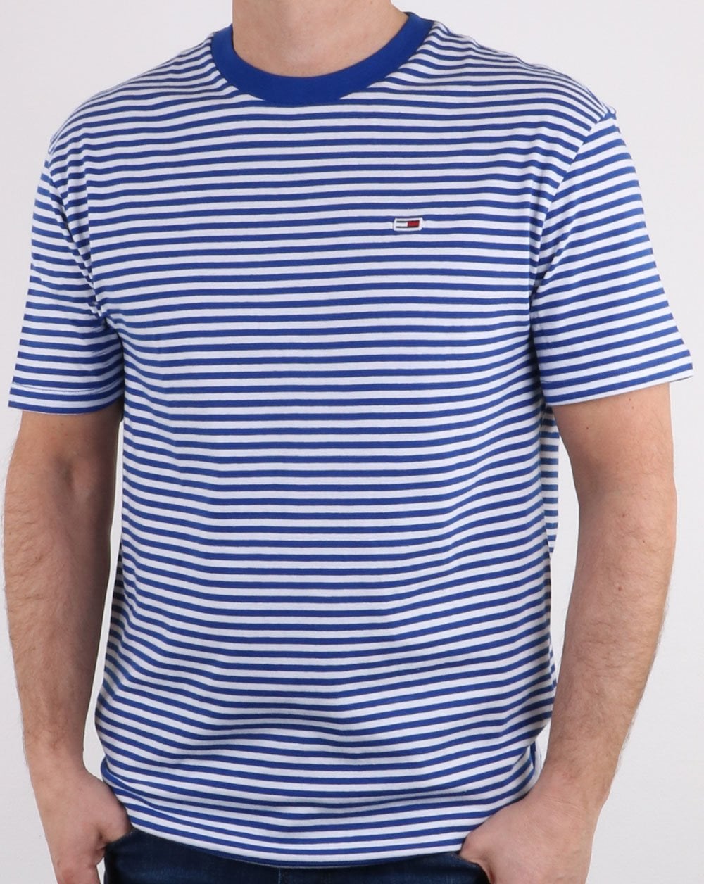 Tommy Hilfiger Stripe Tee Blue/White