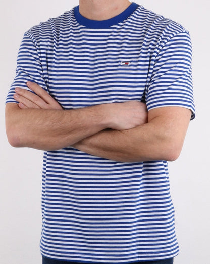 Tommy Hilfiger Stripe Tee Blue/White