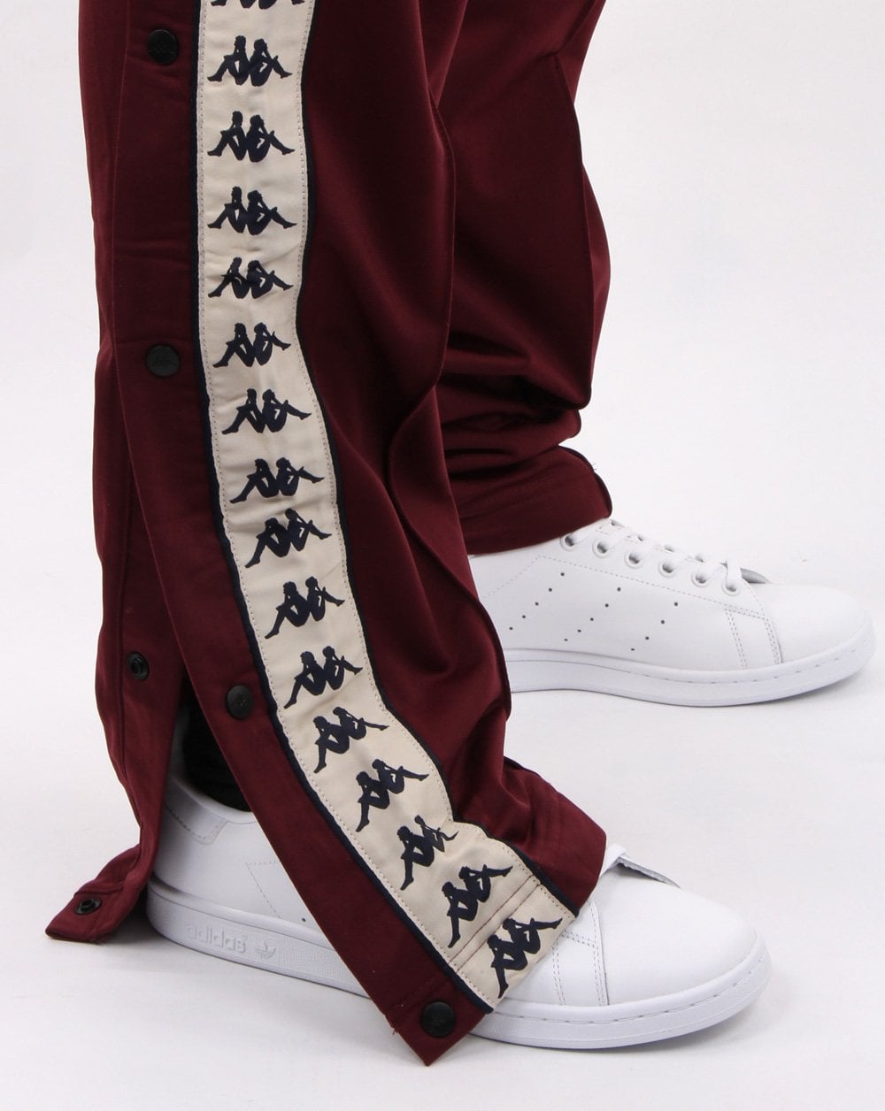 Kappa Authentic Astoria Snap Pant Dark Red