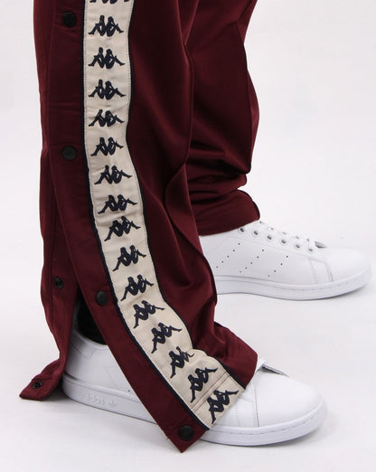 Kappa Authentic Astoria Snap Pant Dark Red