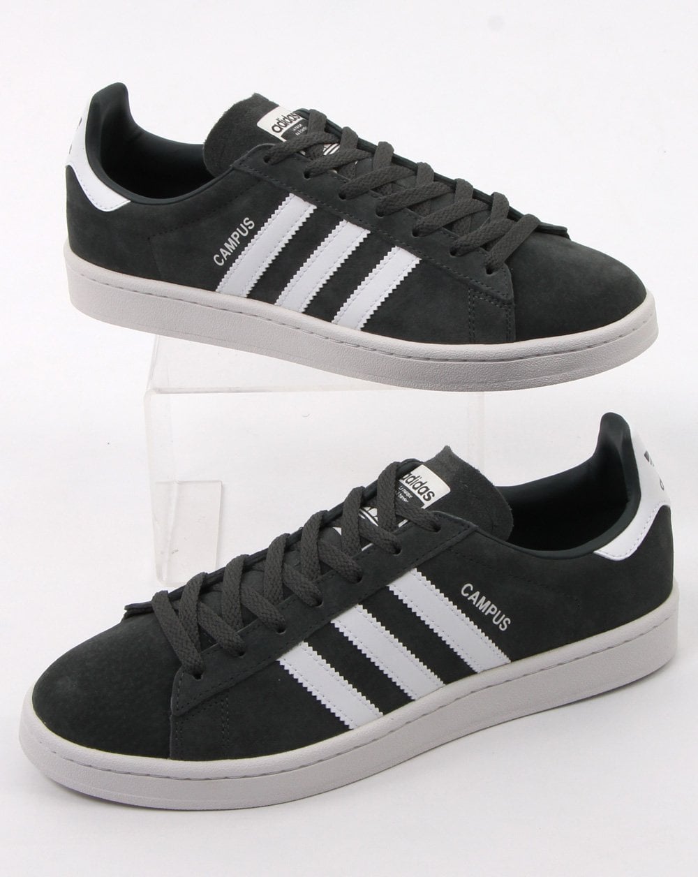 Adidas Campus Trainers Charcoal Grey /white