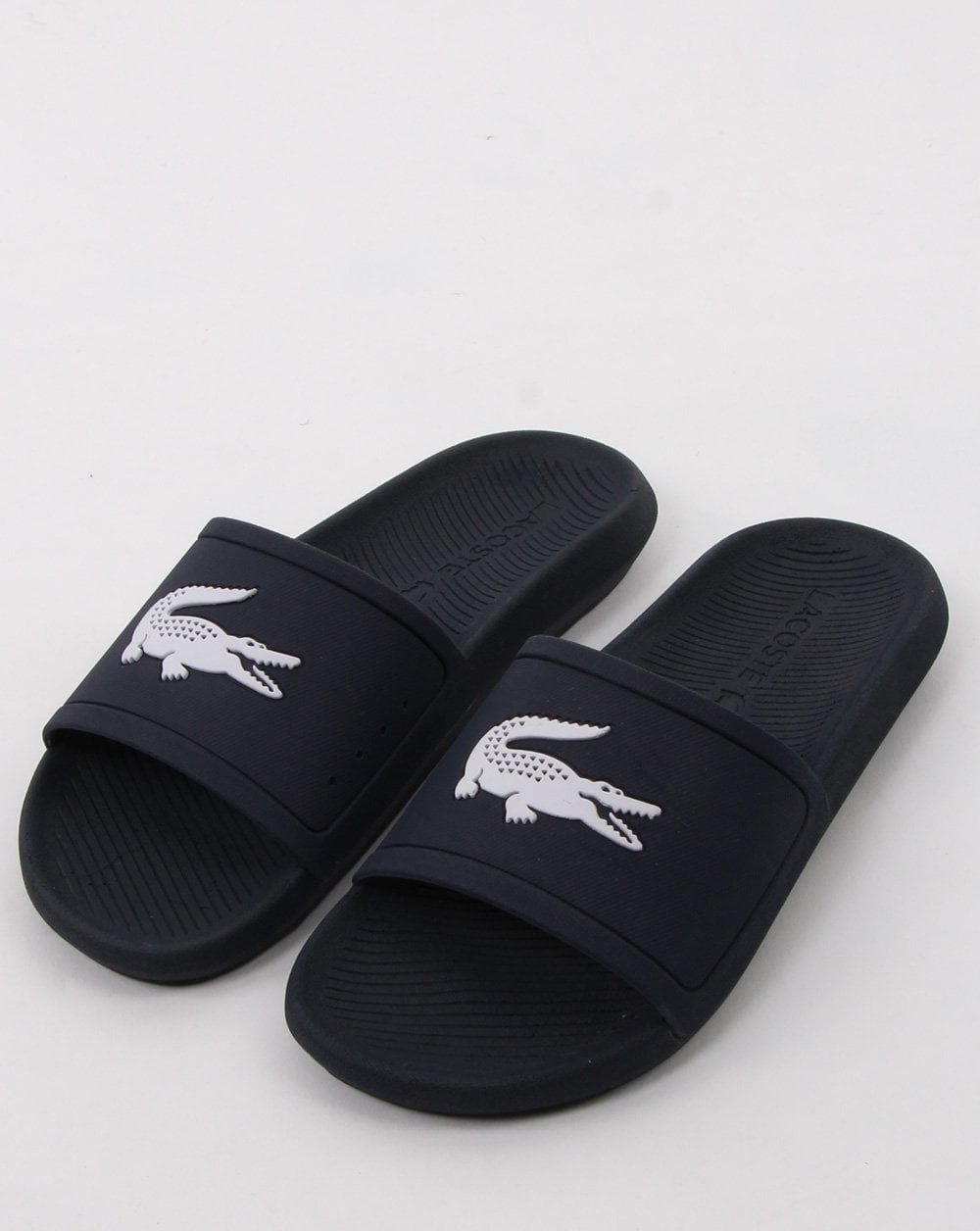 Lacoste Footwear Croco Slide Navy/white
