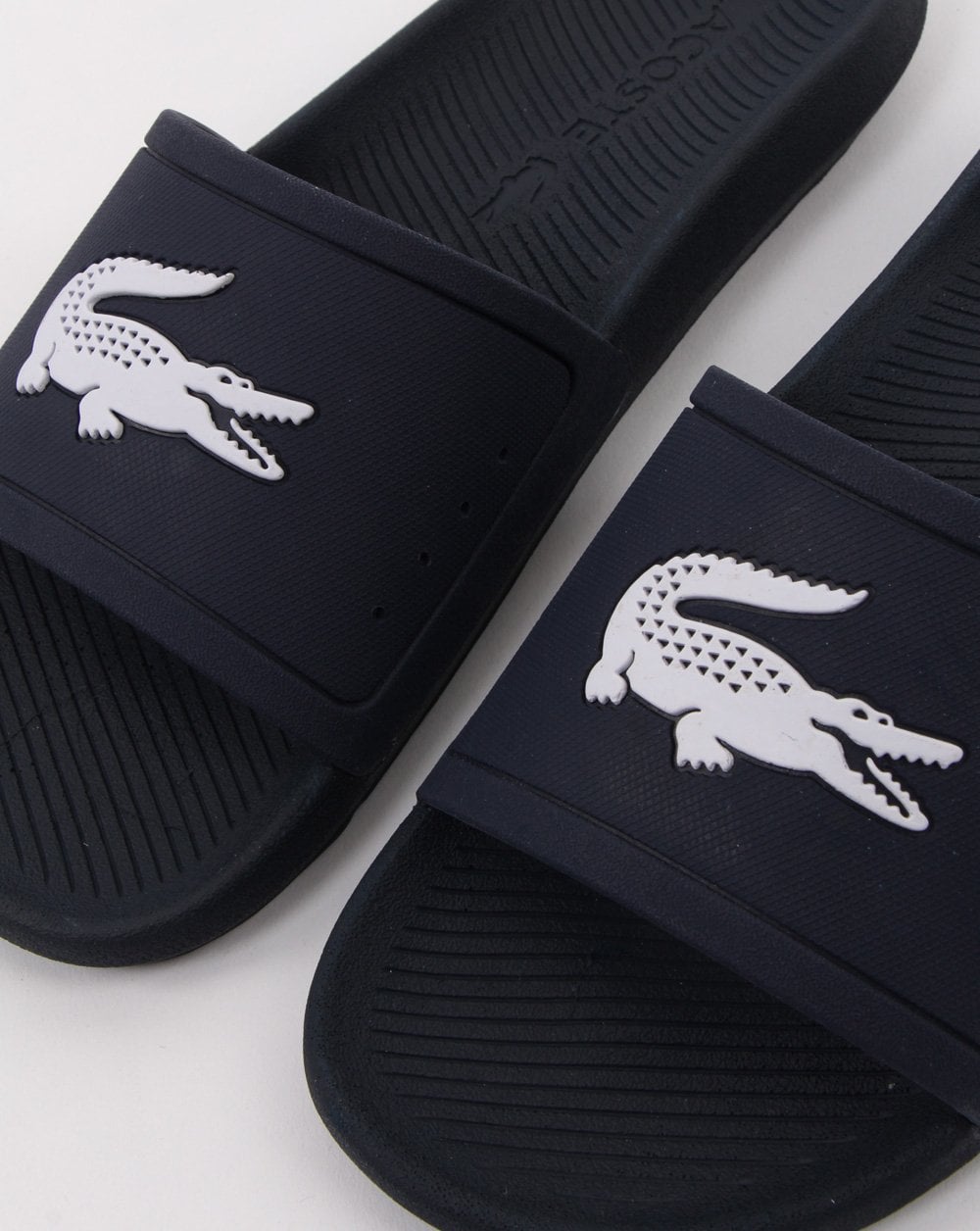 Lacoste Footwear Croco Slide Navy/white