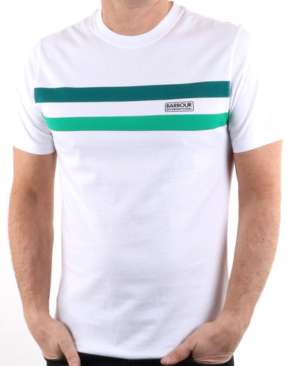 Barbour Circuit Tee White